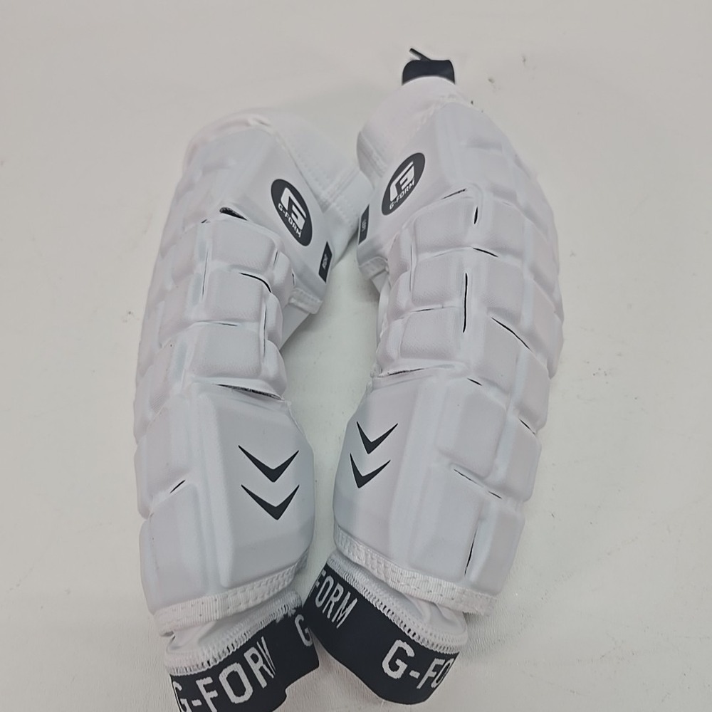 G-Form Lacrosse Arm Pads Medium White Impact Protection Pair New Open Box